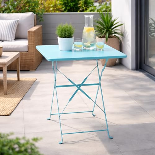 Mojawo Table d'extérieur - Table de bistrot pliable - Table de camping - Table de balcon - Table...