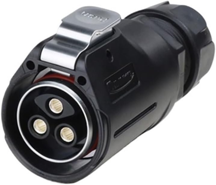 LP-28 screw connection aviation 3 core 50A mixed waterproof connector lock wire type(Female plug)