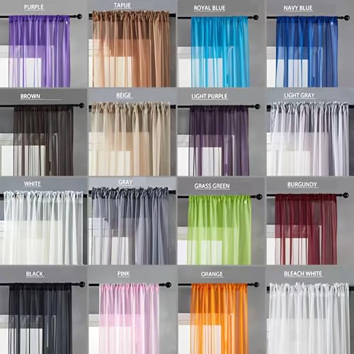 Rideaux transparents pour chambre protégeant des regards sans perdre la lumière - 8