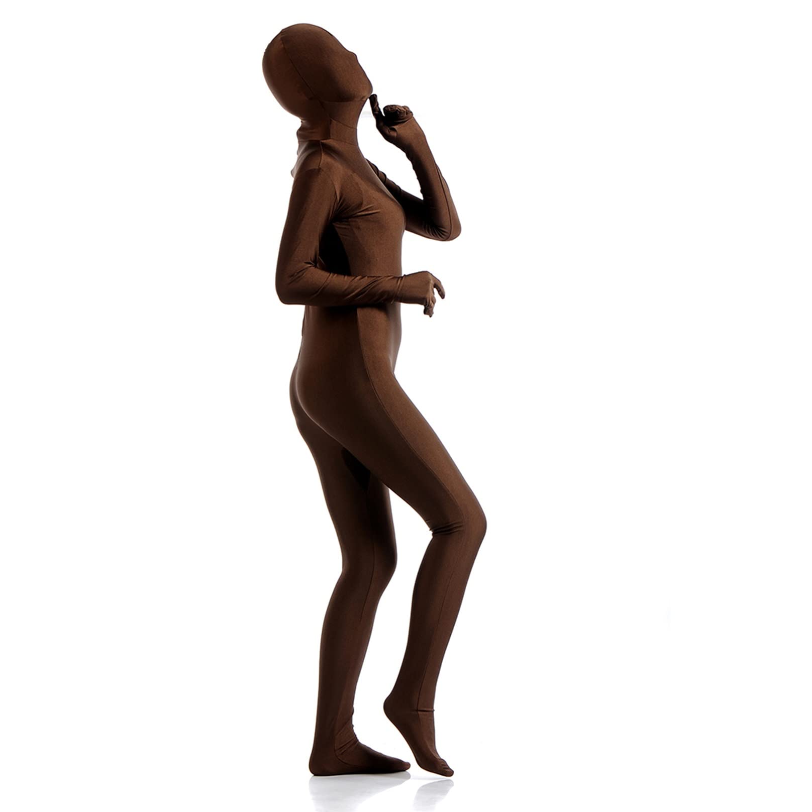 LEEMQCYA Combinaison Intégrale Zentai En élasthanne Pour Femme – Costume Moulant Pour Halloween Et Cosplay – Violet, Violet, 2XL/185-195cm