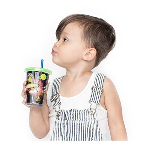 Nuby Stackable Printed Wash or Toss Straw Cups (5 Count)