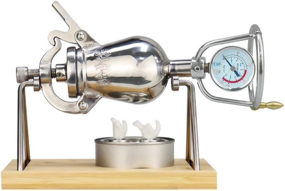 ポン菓子機 電動式フルセット! 容量4合、専用バーナー付き! 5つの安全