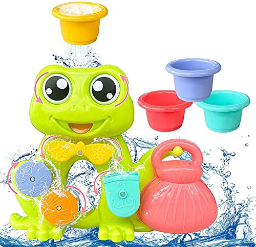 Babybadspeelgoed, badspeelgoed voor peuters van 1 jaar, badmuurspeelgoed Waterrad met zuignappen voor babyjongensmeisjes… - Image 4