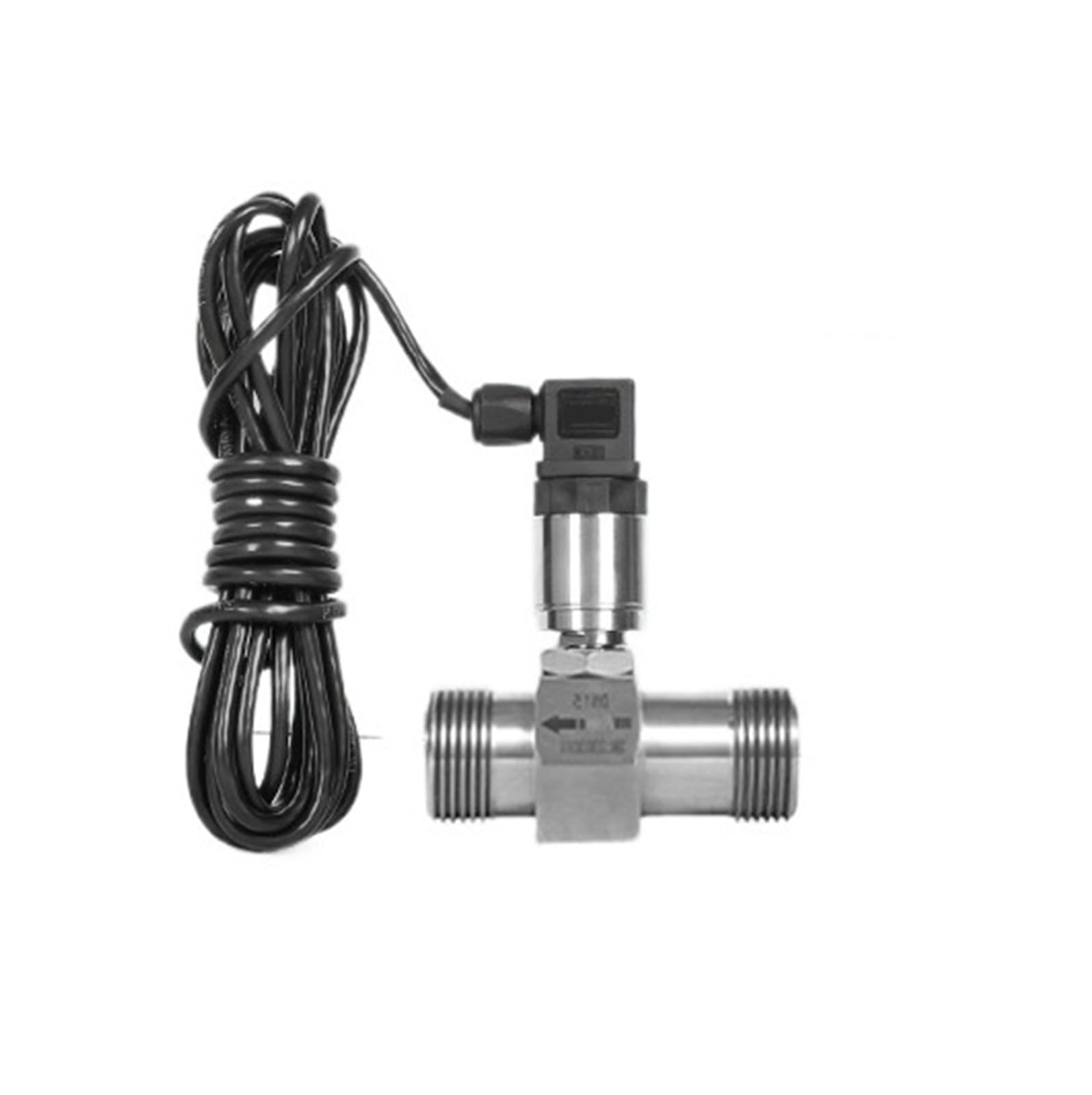 TBZOQAID Flow Meter Liquid Stainless Steel Electronic Digital Signal Sensor(DN4 external thread)