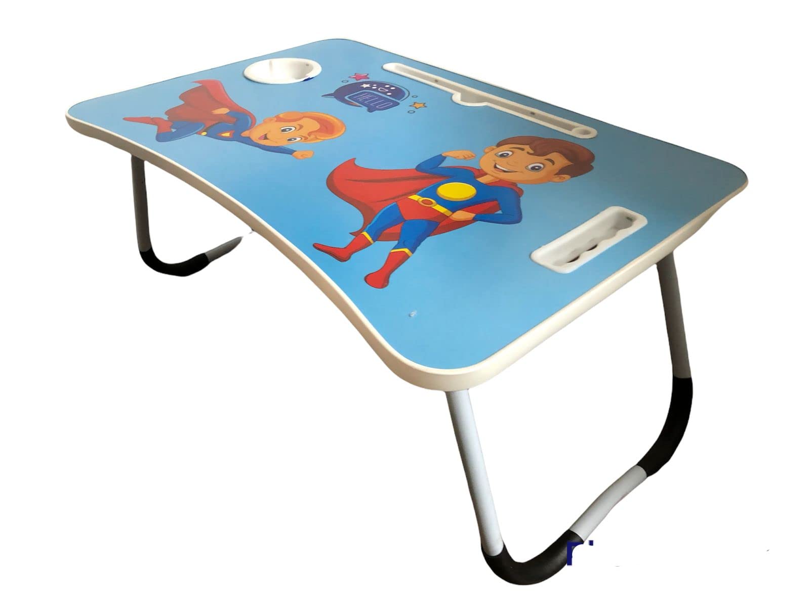 ZOSHOMI Multi Purpose Foldable Laptop Study Writing Bed Breakfast Tray Table for Children with Cartoon Print-Made in India 1