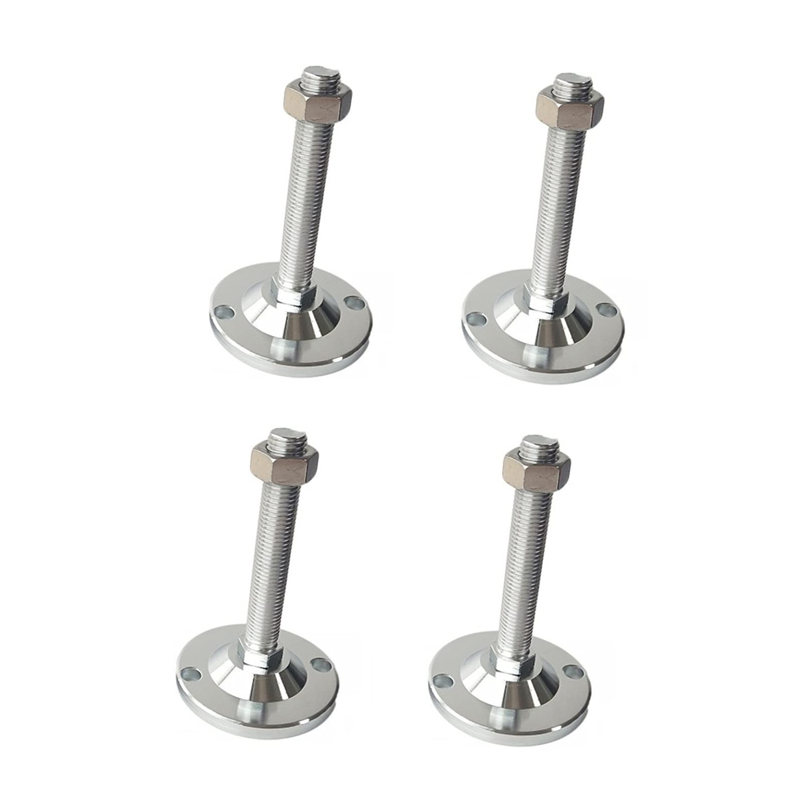 vfdaSWQQ levelling foot, 4pcs Adjustable Furniture Feet, Heavy-Duty Leveling for and Machinery-3.9 Inch Base(D100X M20X250mm)