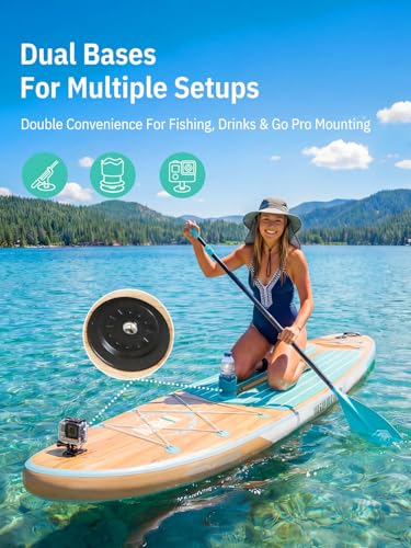 Image of Niphean (Extra Large) Inflatable Paddle Board, SUP for 2+1 People /Family 500lbs Capacity Stand Up Paddle Board with SUP Accessories, StabilTrac Fin Non-Slip Paddleboard for Adults