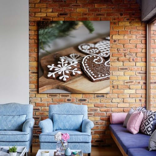 Biscuits de Noël Toangwall tableau décoratif pour une atmosphère de vacances chaleureuse