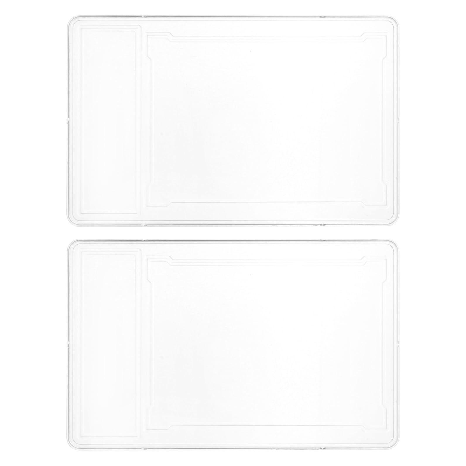 KOMBIUDA Scatola Portaoggetti Da 3 Pezzi Con Custodia Protettiva Rigida Per Carte Porta Carte Con Custodie Per Carte Fotografiche Custodie Per Carte 2 Pezzi*3