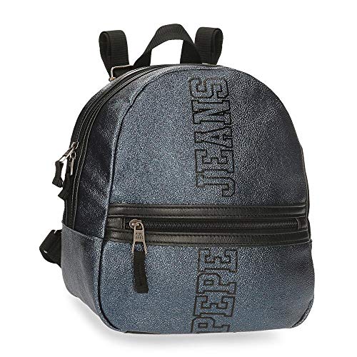 Necessaire Da Viaggio Pepe Jeans Overlap 26x16x12 Cm – Azzurro, In Poliestere Con Gancio Trolley