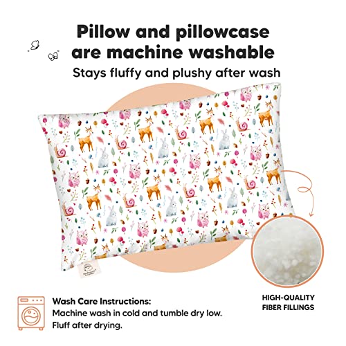 image for KeaBabies Toddler Pillow with Pillowcase - 13x18 My Little Dreamy Kids