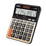 TuHeeHuT Desktop Calculator with 12-Digit Large LCD Display, Solar and Battery Dual Power Calculator...