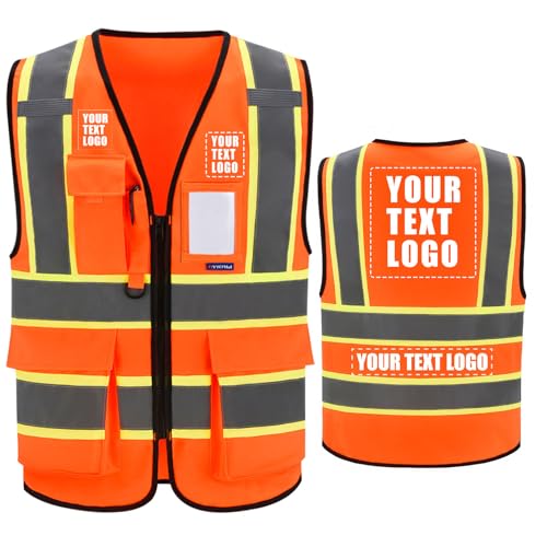 AYKRM Orange safety vest with logo