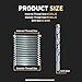 SENNMONN M12x1.25 Thread Repair Kit with Insert HSS Drill, Tap, Counterbore, Installation Driver, Metric, 10PCS Stainless Steel Insert M12X1.25X15MM