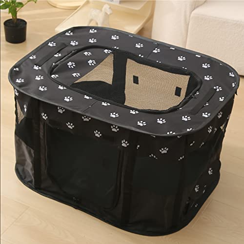Foldable Pet Playpen Puppy Play Pen for Indoors Cute Small Dog Playpen Sturdy Playpen for Cats Outdoor xl Black  Cucciolini Doodles Foldable pet playpen puppy play pen for indoors cute small dog playpen sturdy playpen for cats outdoor xl black   cucciolini doodles