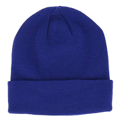 SHIPITNOW Berretto Uomo o Donna Blu Scuro Tinta Unita -