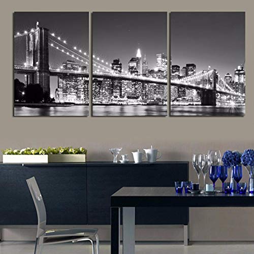 Peintures sur toile du Pont de Brooklyn avec une impression haute définition premium