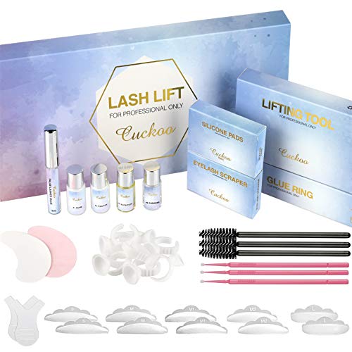 Lash Lift Kit,Cuckoo Upgraded Eyelash Lift Kit,Eyelash Perm Kit,Professional Semi-Permanent Curling Perming Wave Suitable For Salon,Lash Lift