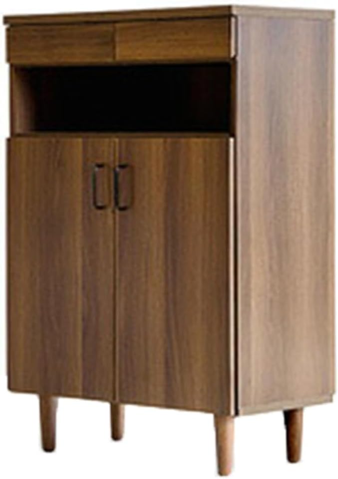 ワイド FAX台 電話台 収納キャビネット 扉付き ルーター収納 シェルフ ラック 木製 北欧 リビング オフィス モデム コード整