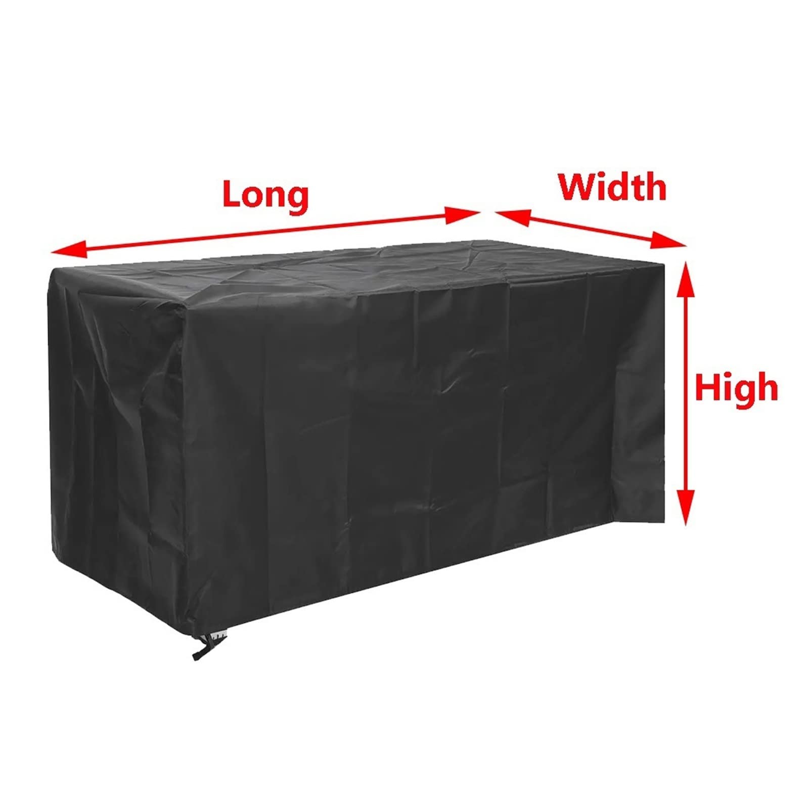 Beste Tuinmeubelhoezen Waterdicht Zwart,Tuin Patio Tafel Cover Rechthoek Buiten 210D Oxford Stof Anti-UV Stofdicht,Past Voor Eetkamer Vierkante Tafel Bank en Stoel,98×98×35in