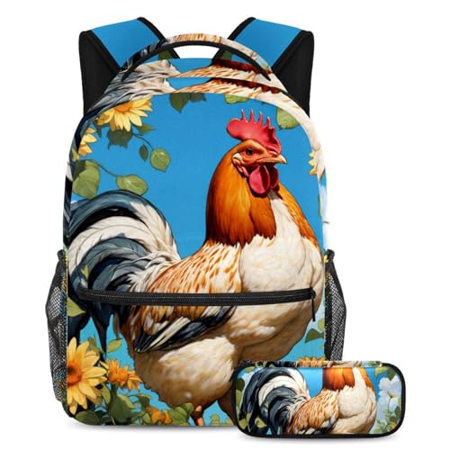 Sac à dos ergonomique de grande capacité avec trousse assortie