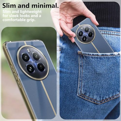 Image of Fashionury Crystal Clear Case for Realme 12 Pro Plus 5G | Yellowing Resistance | Transparent TPU Silicone | Raised Camera Lips | Slim Transparent Cover