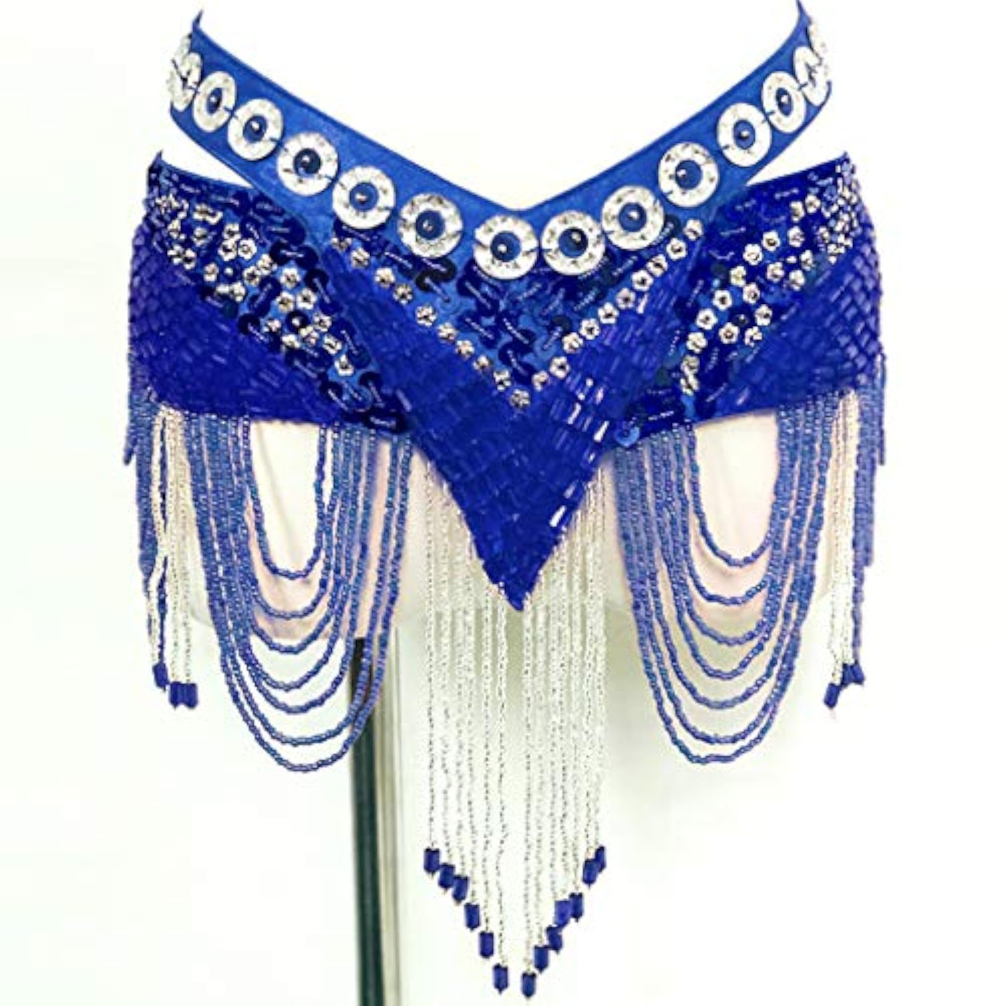 Dark Blue Belly Dance Waist Chain Belt, Elegant Accessory