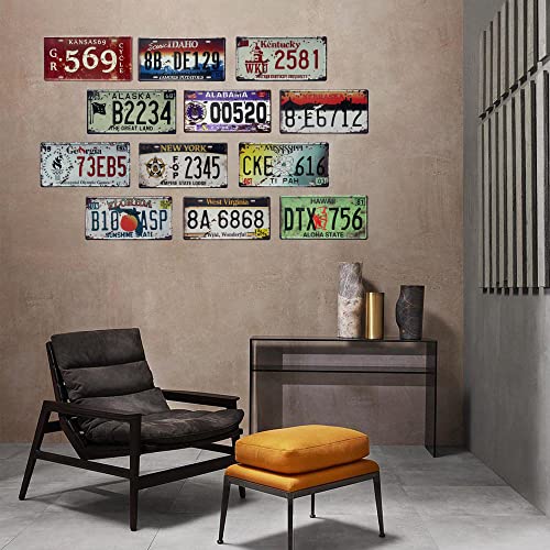 ROOKOPR Minnesota License Plate Aluminum Novelty Car Decor License Plates 12\"x6\" Retro Rustic Decorative Sign for Men Women Car-23 - Thumbnail 6