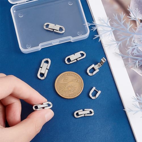 Fermoirs à baïonnette inox PandaHall pour réparer et créer des bijoux - 5