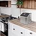 Newair Silver Countertop Ice Maker Machine, Compact Automatic Ice Maker, Cubes Ready in Under 15 Minutes, Portable Ice Cube Maker, Perfect for Home/Kitchen/Office/Bar