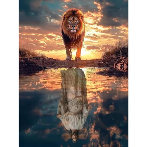 KICHANG Christian Diamond Art Kits for Adults Beginners Full Round Drill DIY Jesus Diamond Painting Kits Paint by Diamonds Dot Gem Art Crystal Easy Home Wall Decor&Gift-12x16in