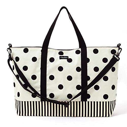decor PolkaDot マチ付きレッスンバッグ polka dot large×narrow stripe N0926300