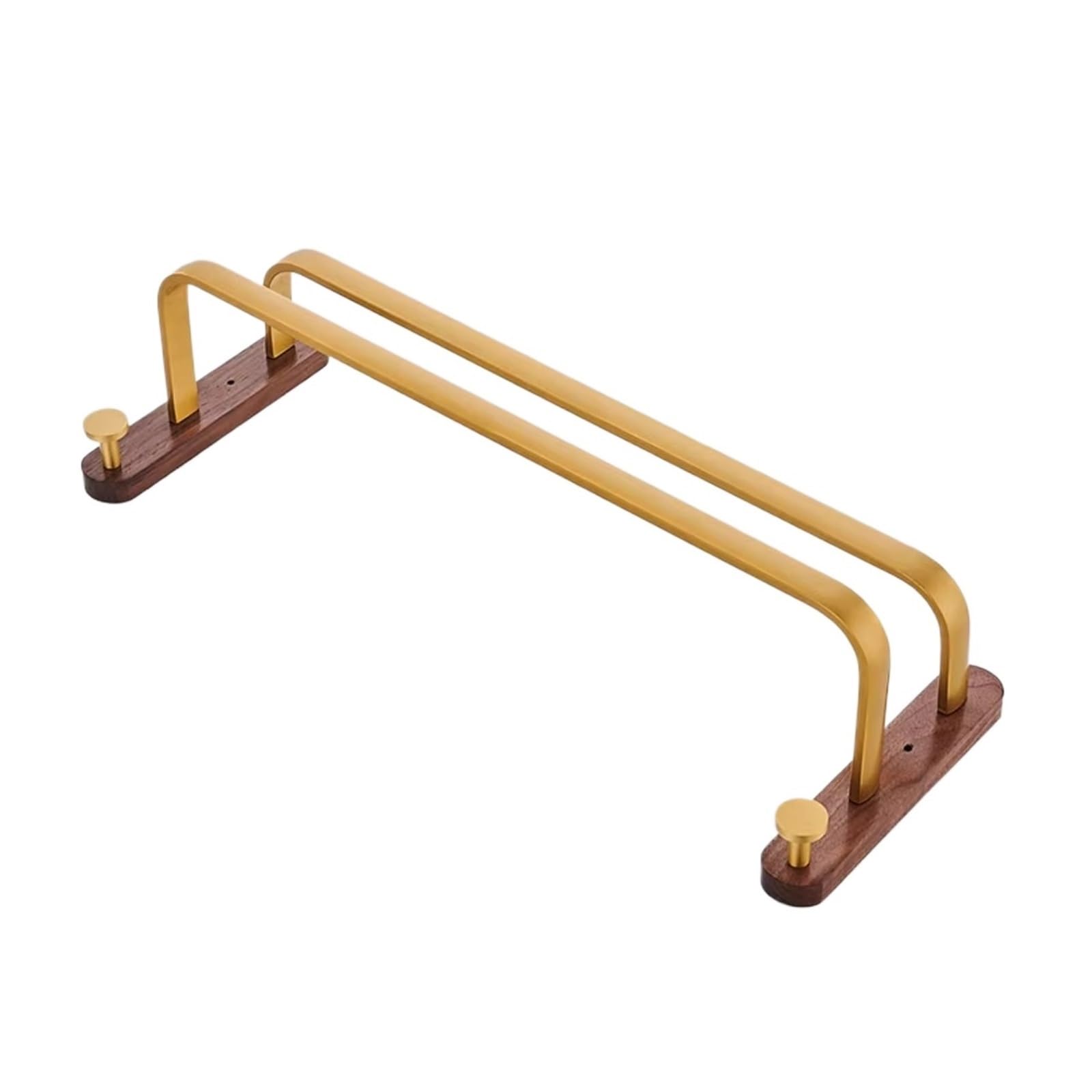 Toallero de madera maciza de lujo con tres niveles para baños elegantes