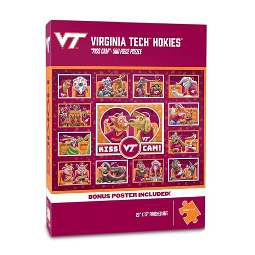 Image of YouTheFan NCAA Virginia Tech Hokies inchKiss Cam inch 500 Puzzle