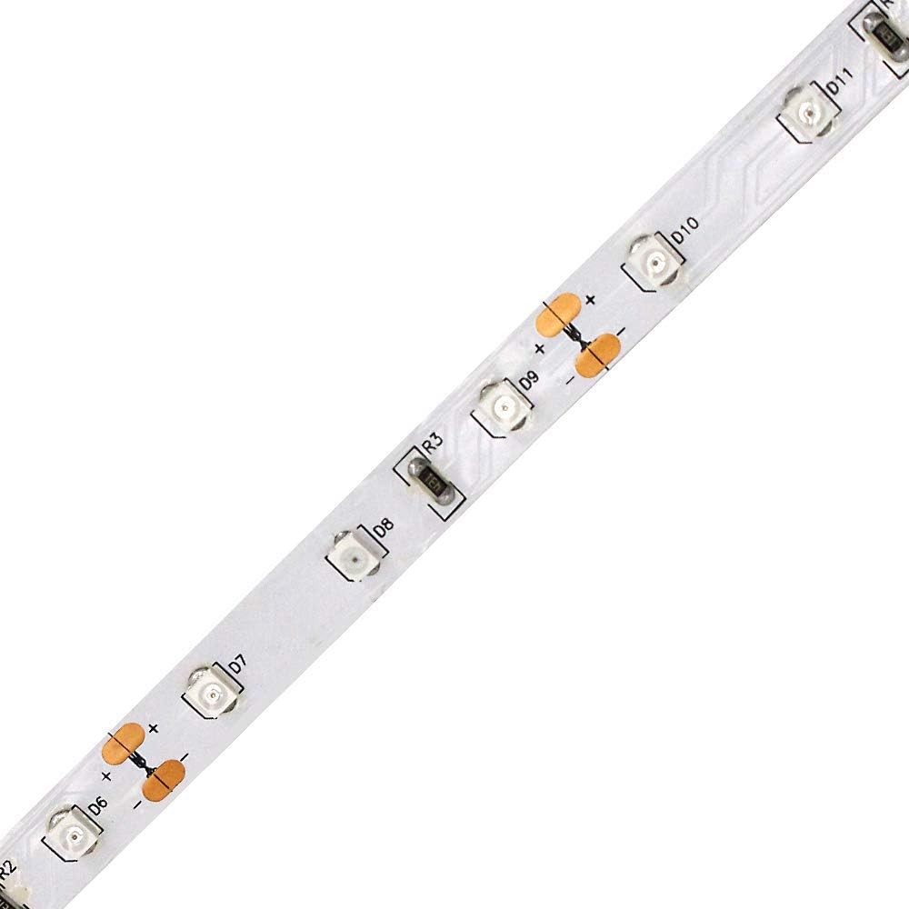 5M/16.4ft SMD2835 300LEDs Near Infrared 940nm NIR Single Chip DC12V 24W Flexible IR LED Strips Light Non-Waterproof 8mm Wide 60LEDs/M 4.8W/M Light Strip