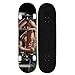 JINFENFG One Piece C Type Three Sword Flow Zoro Anime Skateboard Beginner Shortboard Pro Patineta de Cuatro Ruedas Niños y niñas Patineta de Doble balancín de 31 Pulgadas Adecuado para Principiantes
