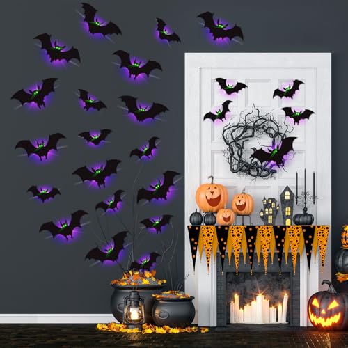24 Pack Halloween Bats Decorations - image 6