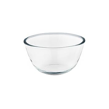 La Opala, Cook Serve Store, Borosilicate Glass Mixing Bowl, Round 1 L, 1 pc, Transparent