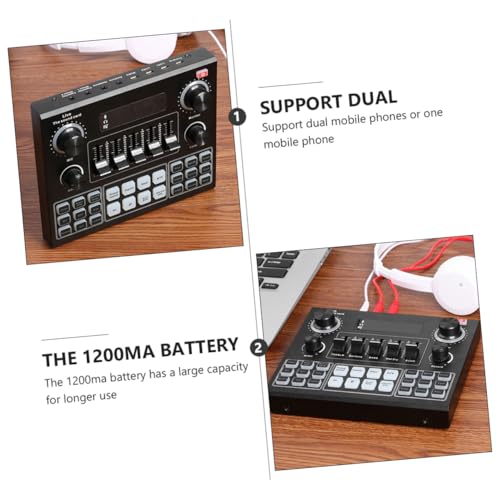 Changeur de voix portable batterie 1200mah pour diffusion en direct fluide