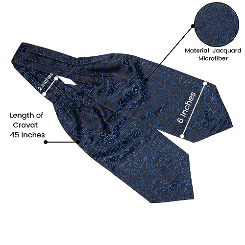 Image of The Tie Hub Microfibre Cravat for Men - Formal & Wedding Occasion Wear