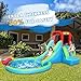 Action Air Inflatable Waterslide, Bounce House with Slide for Wet and Dry, Kids Backyard Waterpark for Summer Fun, Water Gun & Splash Pool for Age 3-8, Love for Kids