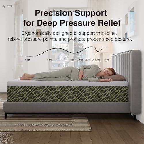 Image of Novilla 8 Inch Twin Gel Memory Foam Mattress for Pain Relief