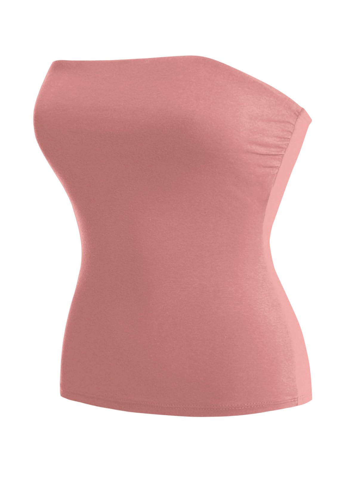 MixMatchy Women's Stretchy Strapless Tube Top Y2K Bandeau Top