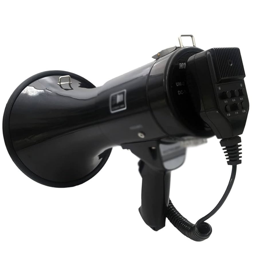 ホワイトメガホン 音量調整付き ホワイトメガホン 音量調整付き 1r.jpg