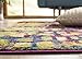 SAFAVIEH Monaco Collection 3' Round Pink/Multi MNC225D Boho Chic Abstract Watercolor Non-Shedding Dining Room Entryway Foyer Living Room Bedroom Area Rug