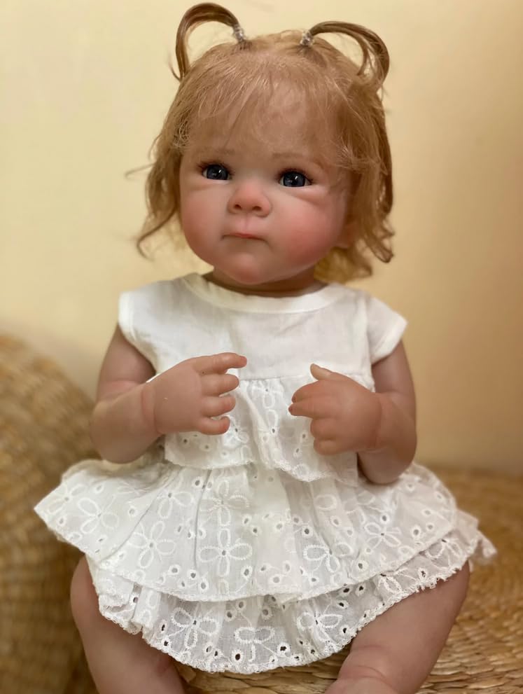 Muñeca bebé realista Bettie niña 18 pulgadas cuerpo completo silicona miniatura 2