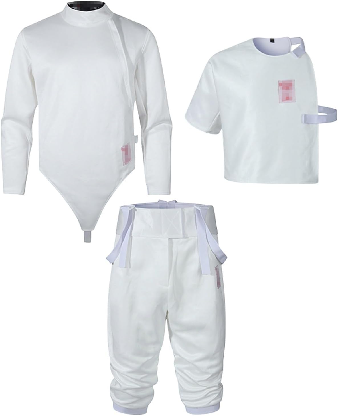 900N Fencing Uniform, Ice Silk Fencing Protective Clothing, Unisex Fencing Gear, Jacket, Vest, Pants, Foil/epee/sabre