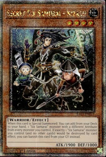Secret Six Samurai - Kizaru (Quarter Century Secret Rare) - RA03-EN017 - Quarter Century Secret Rare - 1st Edition
