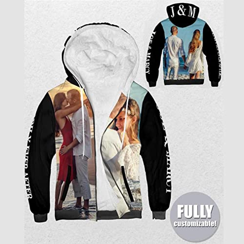 Custom Fleece Zipper Hoodie Adult Fashion Jacket Picture Photo Hoodie2