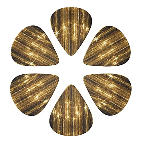Ensemble de 6 médiators de guitare scintillants dorés pour guitare acoustique, guitare électrique, basse, ukulélé – fin… - Les Beatles, Paul McCartney, John Lennon, RIngo Starr, George Harrison Ensemble de 6 médiators de guitare scintillants dorés pour guitare acoustique, guitare électrique, basse, ukulélé - fin… – Image 5